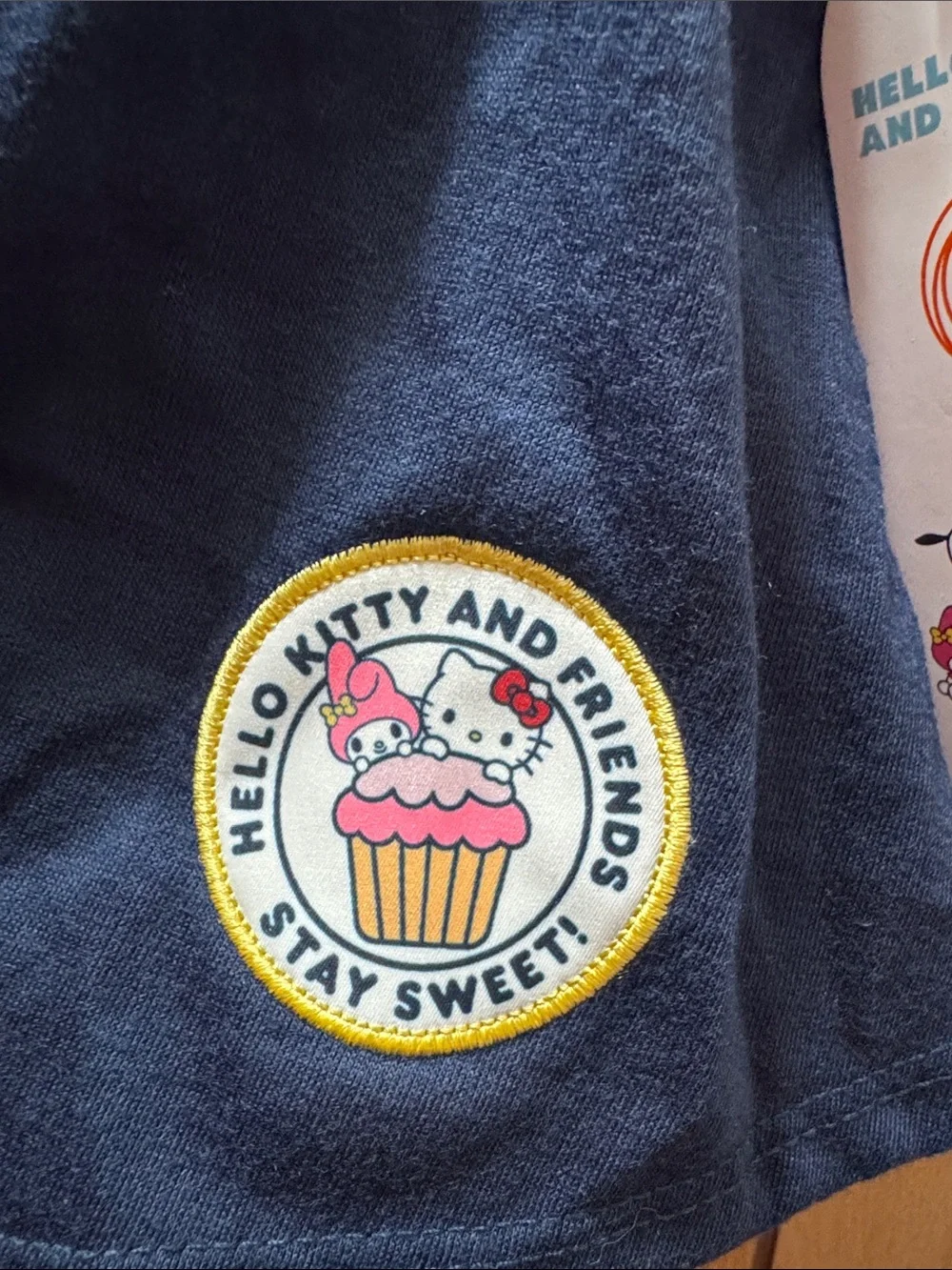 wonder nation Navy Blue Skort with Red Drawstring and Cupcake Patch